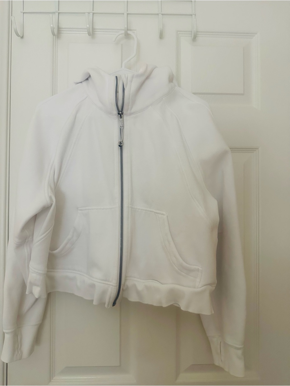 lululemon athletica White Full-Zip Hoodie Jacket
